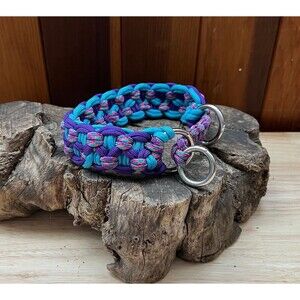 Fits 12 in. Neck Size, Paracord Dog Collar with Slip Closure HANDMADE NEW